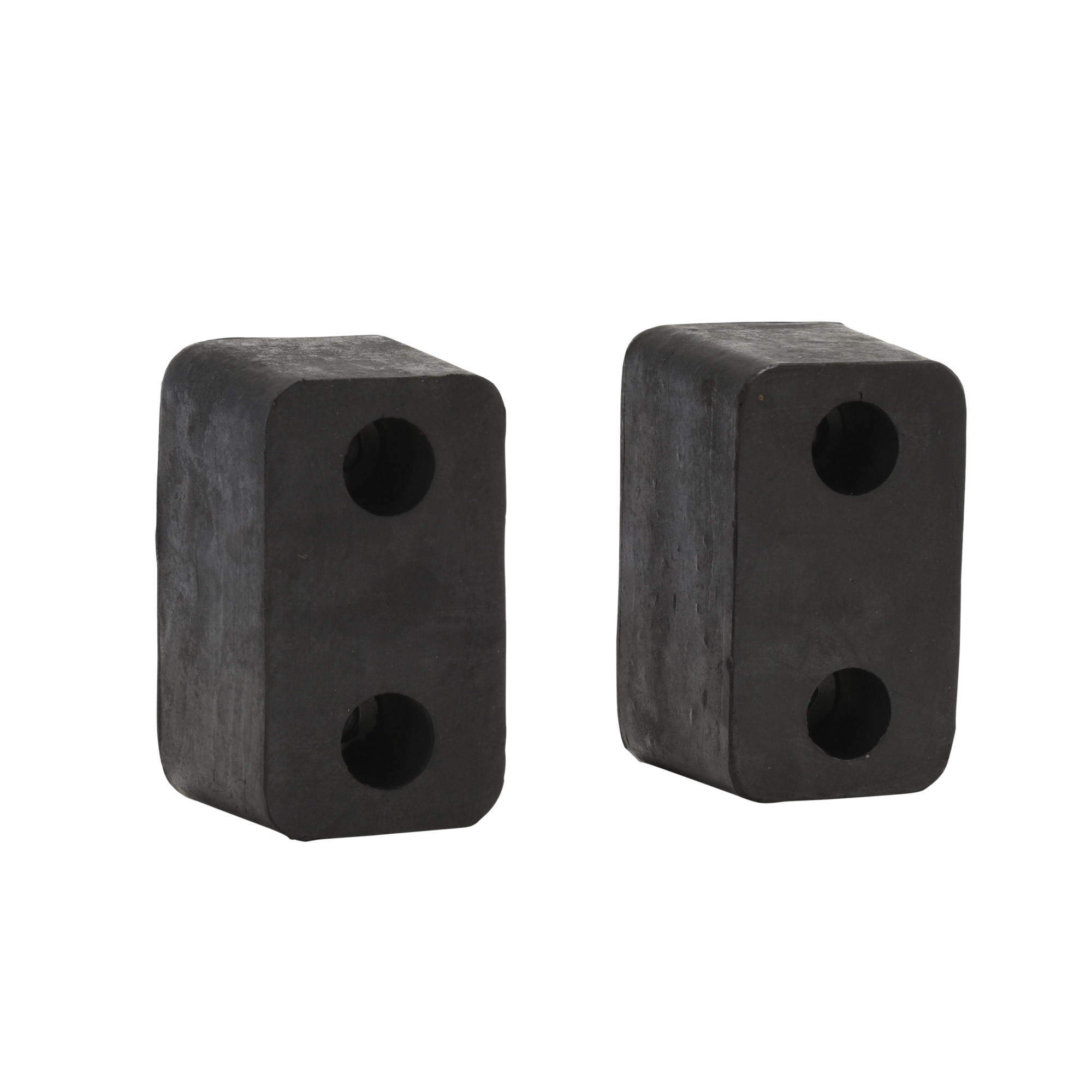 Vestil Rubber Trailer Crane Bumper - 6in. Length, Abrasion-Resistant, 2 Pcs, Black, Model# TB-20-2